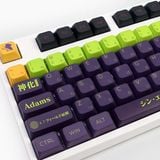  Bộ Keycap XDA PBT bàn phím cơ Evangelion 13 Dark Purple 135 nút 