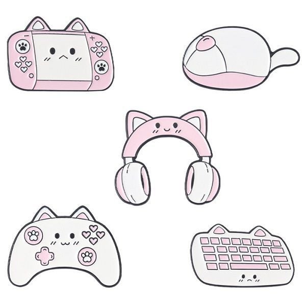 Huy hiệu kim loại Phụ kiện Gaming Neko Gear