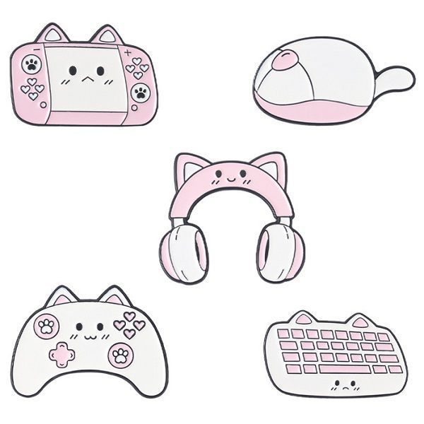  Huy hiệu kim loại Phụ kiện Gaming Neko Gear 