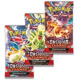  PP47 Pokemon TCG Scarlet & Violet-Obsidian Flames 3 Booster Packs & Eevee Promo Card 