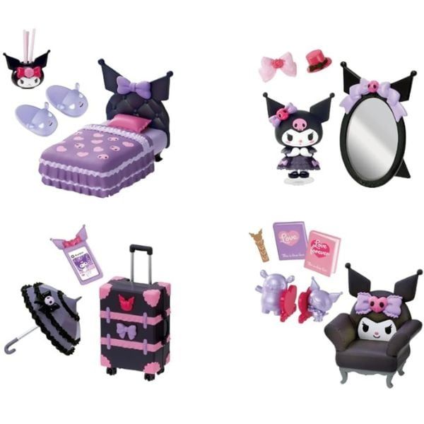  Kuromi's Gothic Room Blind Box - Mô hình chính hãng Re-Ment 