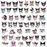  Hình dán sticker Sanrio Kuromi tổng hợp 50 cái 