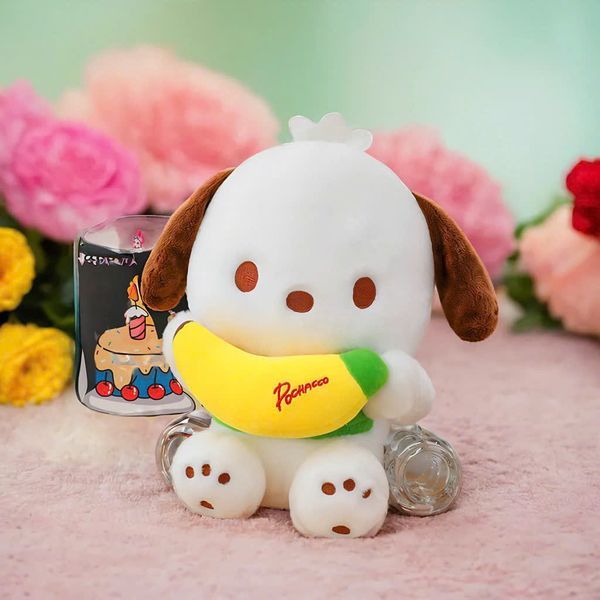  Gấu Bông Pochaco ôm chuối 35cm 