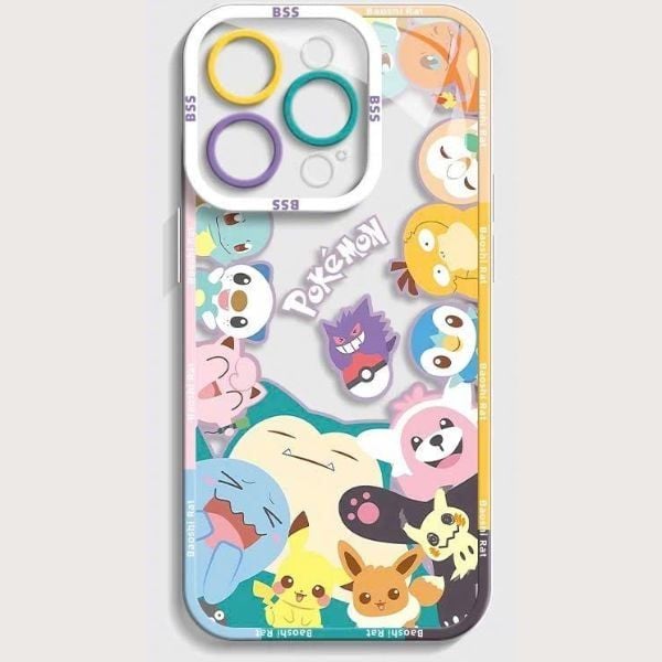  Ốp Điện Thoại iPhone 16 Pro/Pro Max Pokemon Bạn Hữu Đáng Yêu 