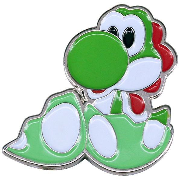  Huy hiệu pin kim loại Mario Yoshi nở trứng 