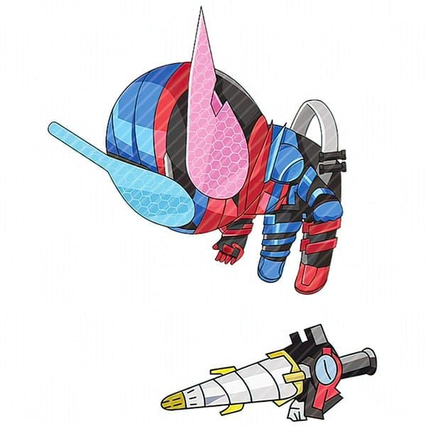  Móc khóa acrylic Kamen Rider kèm vũ khí 