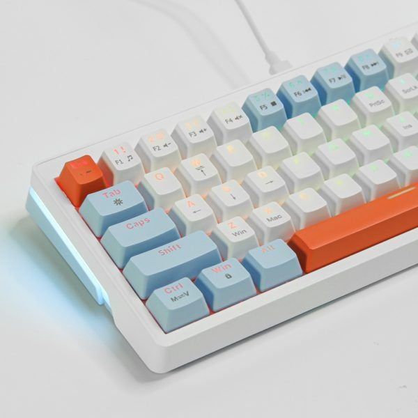  Bàn phím cơ Zifriend ZA63 Pro Salmon 3 Mode Hot Swap 