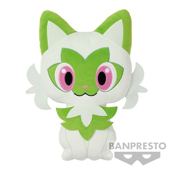  Gối bông Pokemon Sprigatito - Banpresto Pokemon Super Big Plush Cushion 