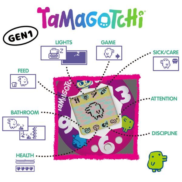 Original Tamagotchi Color Collection White 