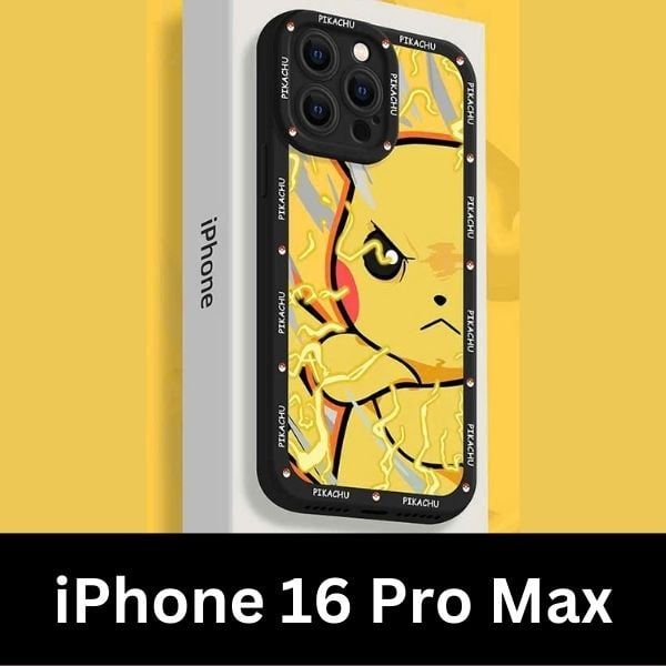  Ốp Điện Thoại iPhone 16 Pro/Pro Max Pokemon Pikachu Phẫn Nộ 