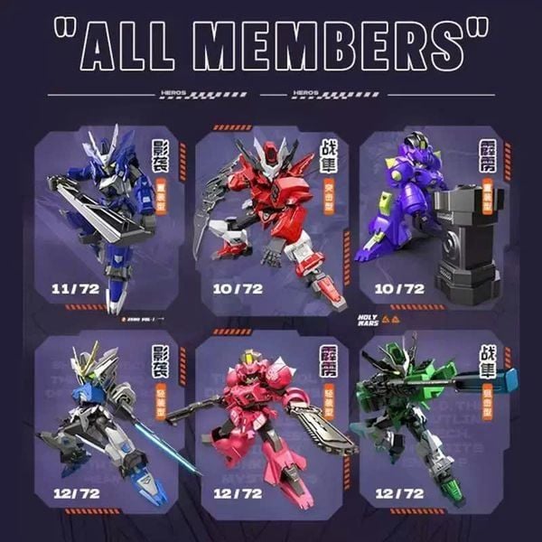 Hộp Mù Robot Mecha Holy Wars Vol 1 mô hình lắp ráp ngẫu nhiên với khớp cử động linh hoạt, có tại nShop
