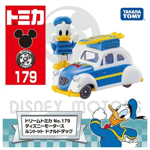  Dream Tomica No. 179 Disney Motors Runabout Donald Duck 