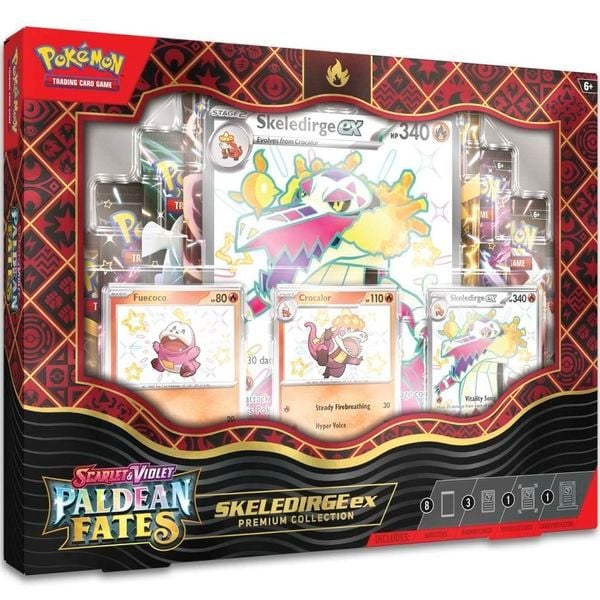  PB182 Pokemon TCG Scarlet & Violet Paldean Fates Premium Collection - Skeledirge ex 