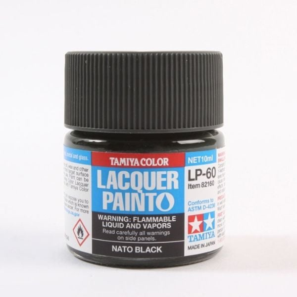  Sơn mô hình Tamiya Lacquer LP-60 Nato Black - 82160 