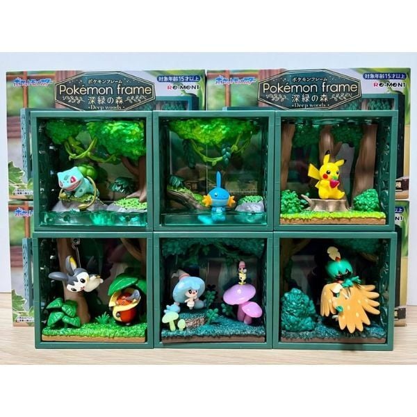 Pokemon Frame Deep Woods Re-Ment Blind Box 20831 hộp mô hình Pokemon siêu cute, chính hãng tại nShop