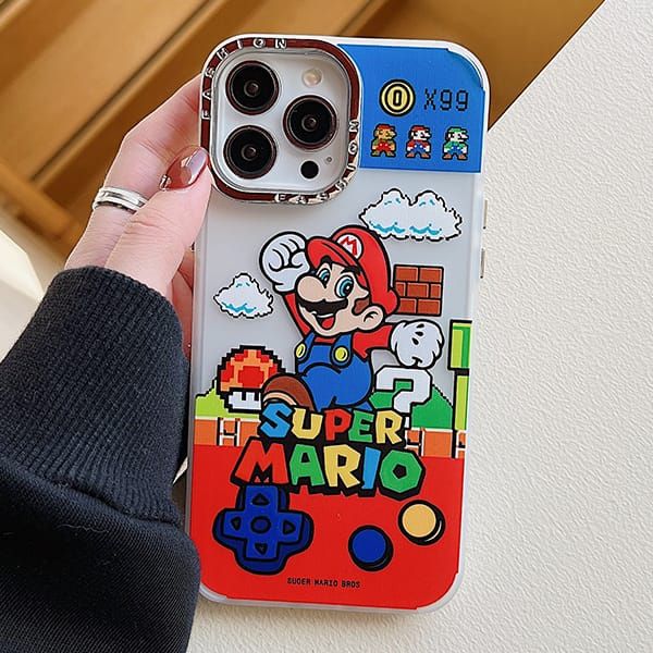 Case ốp Mario World cho iPhone 15 Plus Pro Pro Max