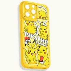 Ốp lưng Pokemon Pikachu cao cấp cho iPhone 15/Plus/Pro/Pro Max