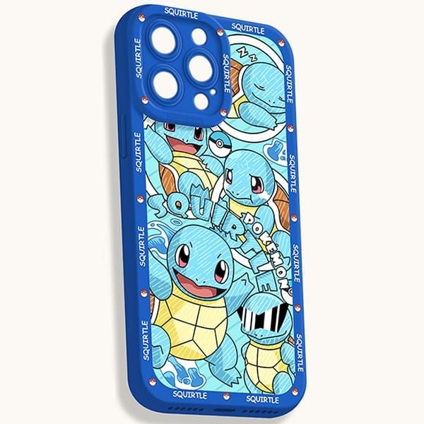 Ốp lưng Pokemon Squirtle Zenigame cao cấp cho iPhone 15 Plus Pro Max