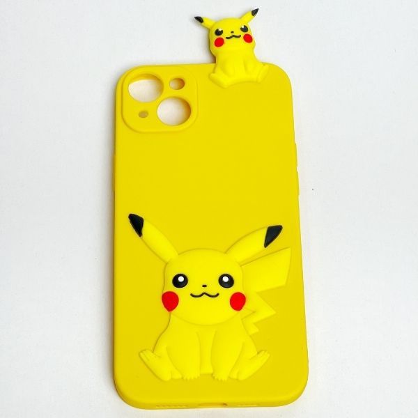  Ốp lưng silicon Pikachu 3D cho iPhone 14 Pro/Plus 