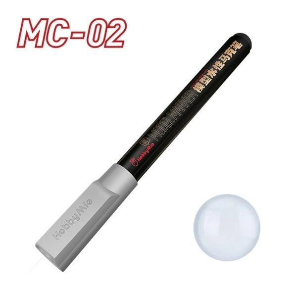  Bút sơn mô hình Water Based Matt Color Marker Hobby Mio - MC02 Mecha White 