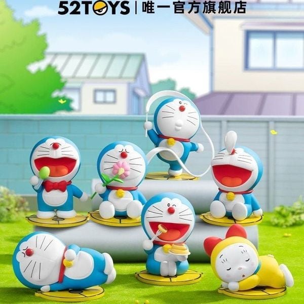 Mô hình Doraemon Leisure Time Blindbox 52TOYS hộp mù ngãu nhiên đáng yêu quà tặng sinh nhật kỉ niệm dịp đặc biệt