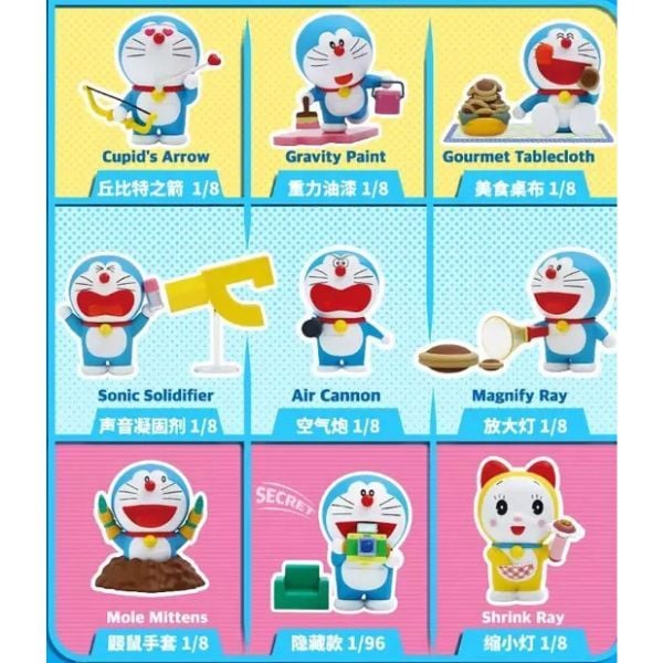 Mô hình Doraemon Magic Gadgets Blindbox 52TOYS hộp mù ngãu nhiên đẹp mắt  màu sắc tươi sáng trang trí trưng bày góc học tập bàn làm việc