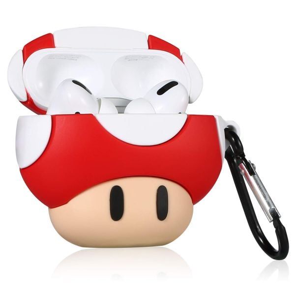  Case ốp AirPods Pro hình nhân vật Mario & Mushroom 