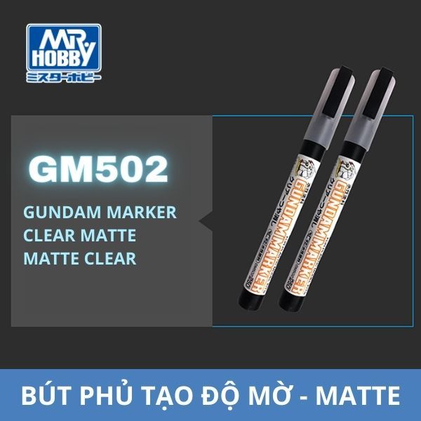  Gundam Marker GM502 Matte Clear - Bút phủ tạo độ nhám mờ 