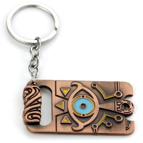 Móc khóa kim loại hình Sheikah Slate Zelda