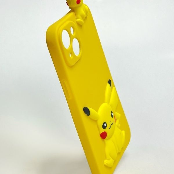  Ốp lưng silicon Pikachu 3D cho iPhone 14 Pro/Plus 