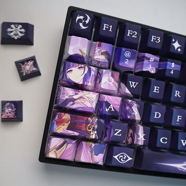  Bộ Keycap bàn phím cơ Genshin Impact Raiden Shogun Full Set 