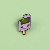  Pin kim loại cài áo GameBoy Ice Cream 