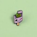 Pin kim loại cài áo GameBoy Ice Cream 