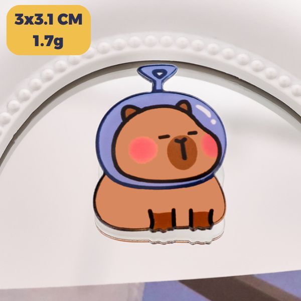  Pin cài áo acrylic hình Capybara 