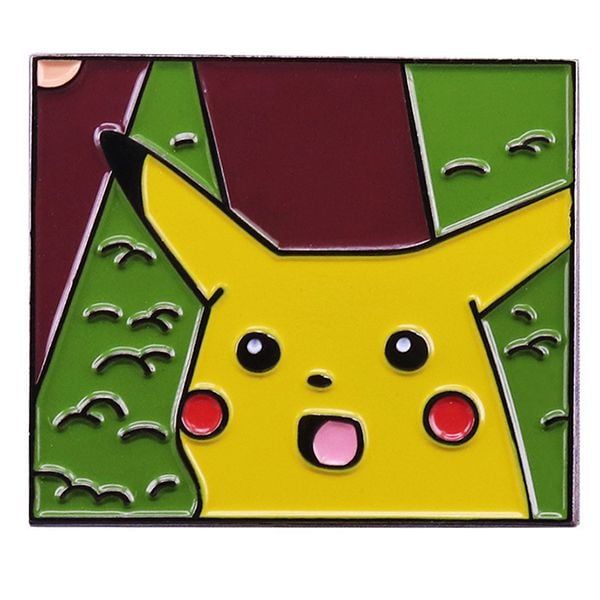  Pin cài áo hình Pokemon Surprised Pikachu 