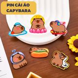  Pin cài áo acrylic hình Capybara 