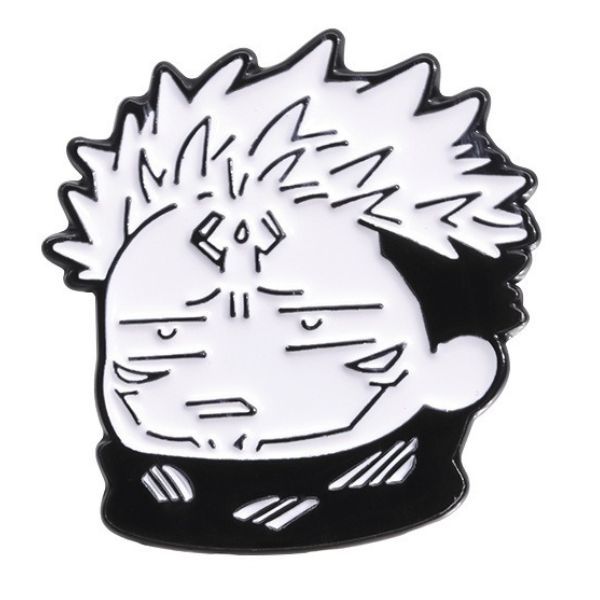 Cửa hàng bán Pin cài kim loại manga anime Jujutsu Kaisen Chibi Black White giá tốt