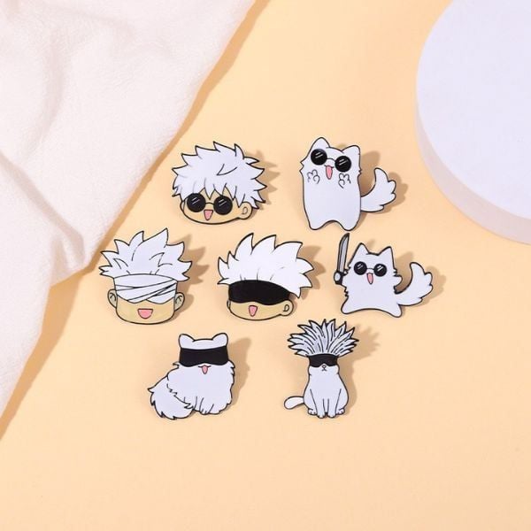  Pin cài kim loại Jujutsu Kaisen Gojo 