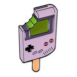  Pin kim loại cài áo GameBoy Ice Cream 