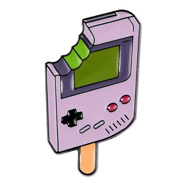 Pin kim loại cài áo GameBoy Ice Cream