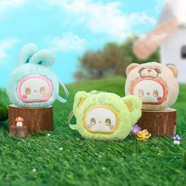  Hộp Mù Lucky Emma Rua Rua Zoo Scented Plush Keychain Blind Box RE46 