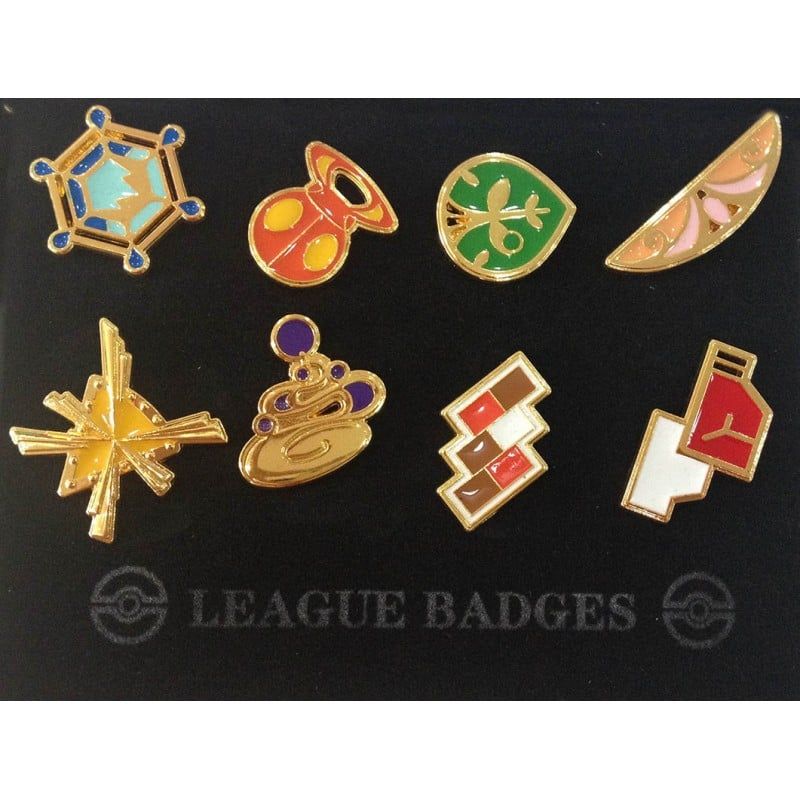  POKEMON GYM BADGES - KALOS LEAGUE 