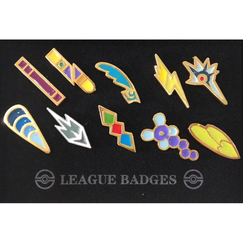  POKEMON GYM BADGES - UNOVA LEAGUE 