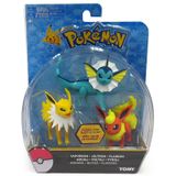  POKEMON ACTION FIGURE SET FLAREON, JOLTEON, VAPOREON 