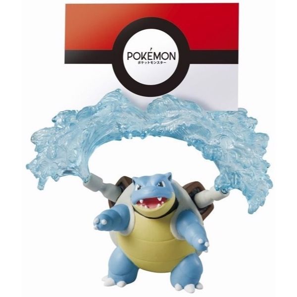  Pokemon Helpful Desktop Figures 2 - Blastoise Hydro Pump (Card Stand) 