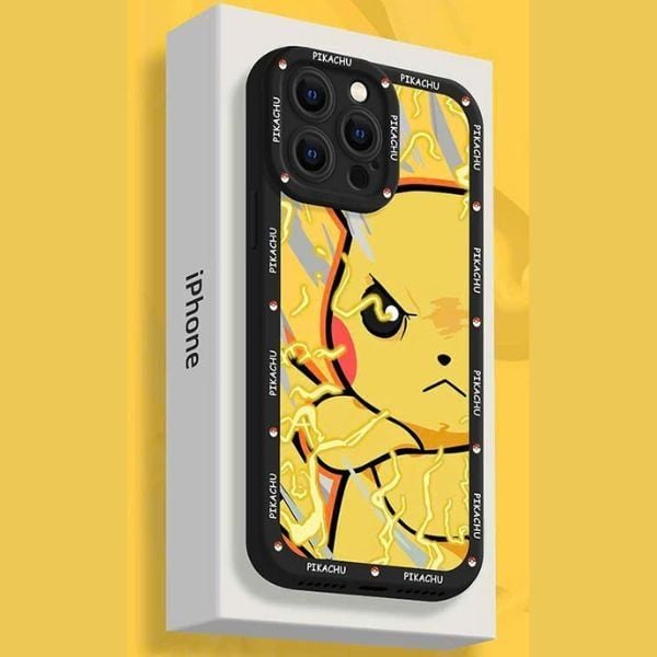  Ốp Điện Thoại iPhone 16 Pro/Pro Max Pokemon Pikachu Phẫn Nộ 