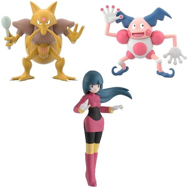 Pokemon Scale World Kanto Region Sabrina & Kadabra & Mr. Mime