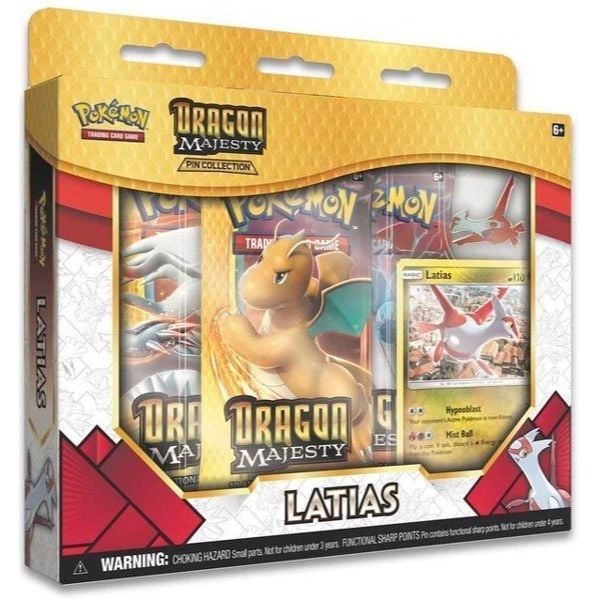  PB90 - Dragon Majesty Pin Collection - Latias (Pokemon TCG) 