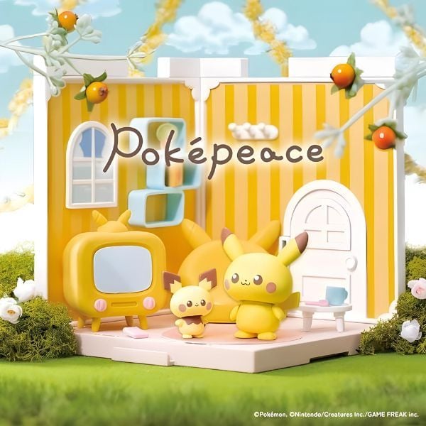  Pokemon Pokepeace House Living Room Pikachu & Pichu 