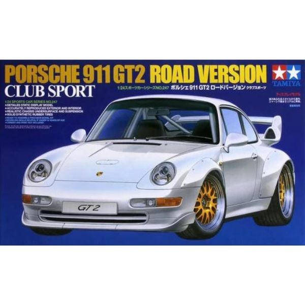 Porsche 911 GT2 Road Version Club Sport 1/24 - Mô hình Tamiya 24247 chính hãng
